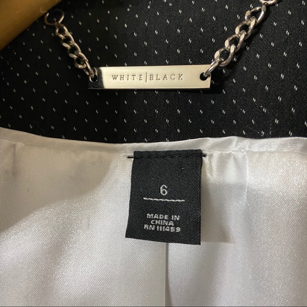 WHBM Black Polka Dot Blazer 6 - Picture 3 of 4
